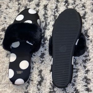 Victoria Secret polka-dot slippers